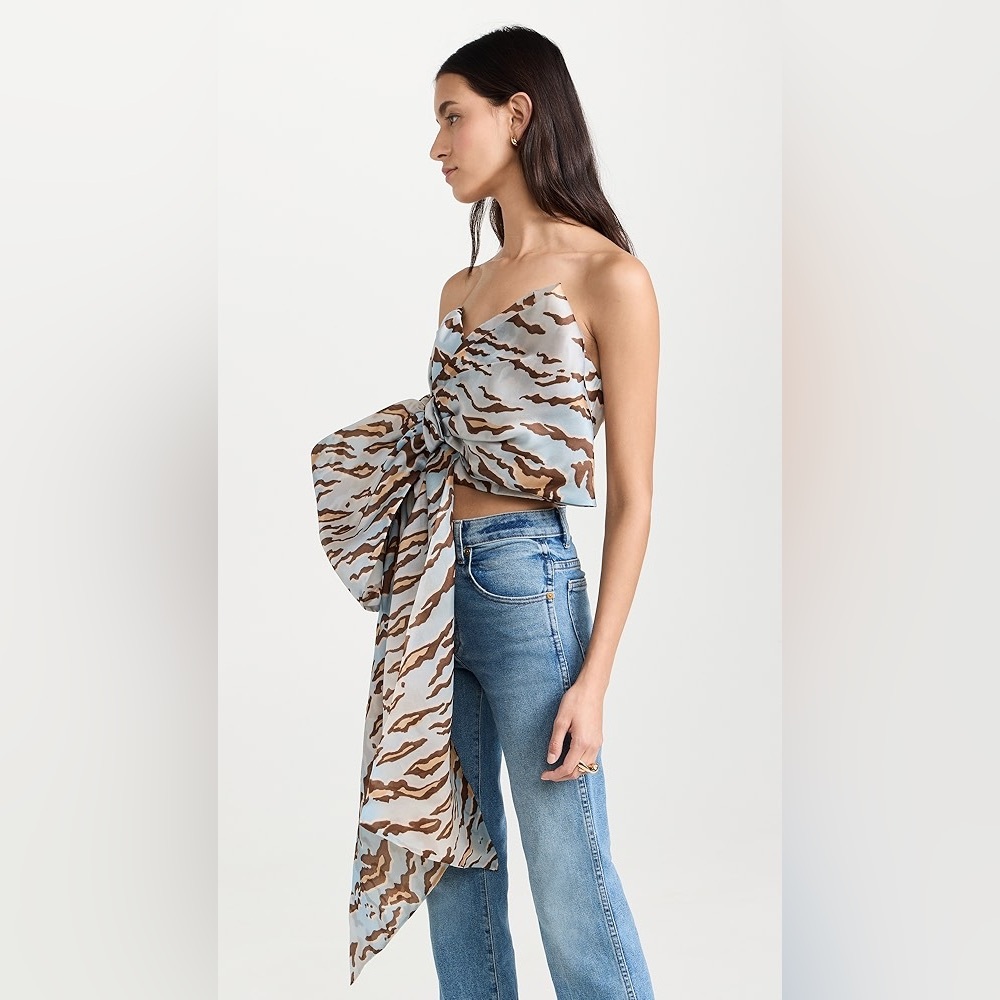 Zimmerman silk bow TOP size 1 - S animal tiger print - Picture 5 of 6